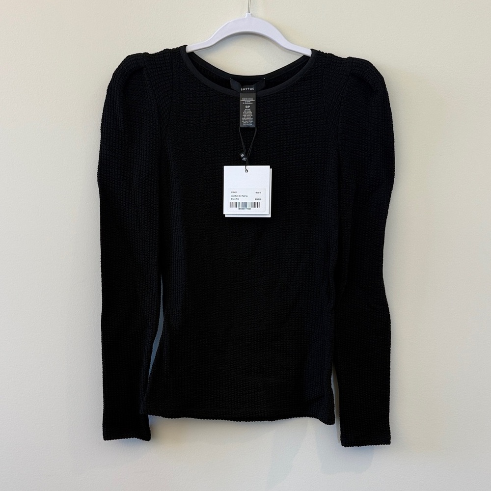 Smythe Black Knit Blouse